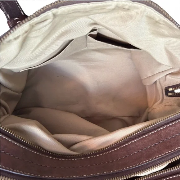 Vintage Coach Legacy Lily Brown Limited Edition Turnlock Satchel Bag Style 13758 - Picture 9 of 11